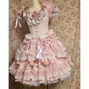 ⑤ピンク　ロリィタ　ドレス　コスプレ　衣装
