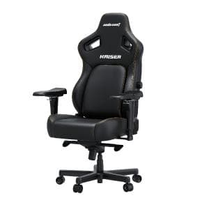 アンダシート カイザー4 / anda seat Kaiser4 エレガントブラック ゲーミングチェア オフィスチェア 人間工学 リクライニング ロッキング機能 座面広い 腰痛対策 エコレザー