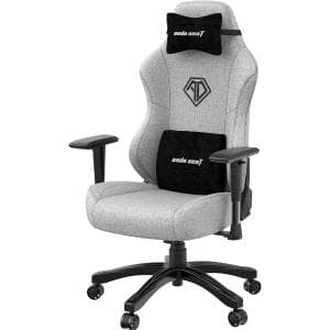 アンダシート ファントム3 / andaseat Phantom3 グレー ファブリック生地 蒸れない オフィスチェア ゲーミングチェア 耐荷重150kg  160度リクライニング 肉厚 座面広い 布