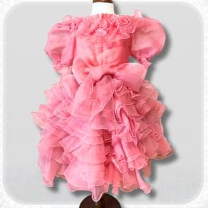 【2-3歳向け】本格♪ ふんわりフリルのプリンセスドレス（100-110cm）【Hare.dress-KI】