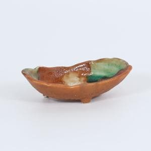 丼・鉢 小鉢初秋岩楕円 レッド 13cm