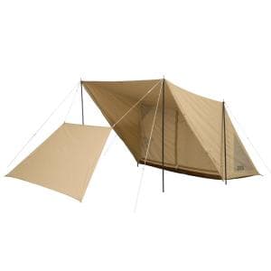 ディーオーディー/DOD PUP-LIKE TENT 3 パップフーテント3 タン T1-966-TN　シンプルな形状と4WAYの使い方