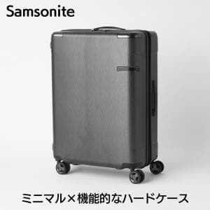 サムソナイト/Samsonite Evoa エヴォア スピナー69 ブラッシュドブラック Mサイズ dc0-004 (S01)　ミニマル×機能的なハードケース【スーツケース】