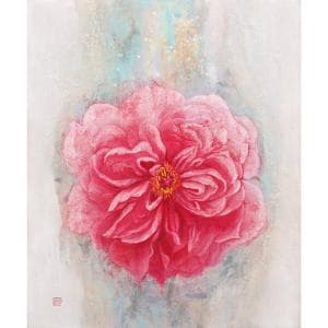 絵画　アート　日本画　「東方」　F４　源由紀子