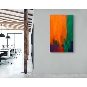 絵画　アート　インテリア絵画　油絵抽象画　建部弥希