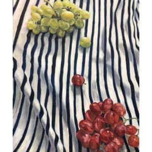 絵画　アート　　油絵　「2色の葡萄」