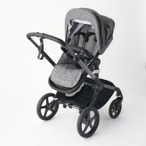 バガブー/bugaboo フォックス5 グラファイトベース フルセット ブラック×グレーメランジ×グレーメランジ　快適な乗り心地を実現するベビーカー