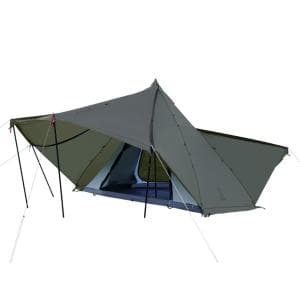ディーオーディー/DOD YADOKARI TENT ヤドカリテント カーキグレー T6-662-GY　オールシーズン使える2ルームワンポールテント