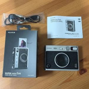 FUJIFILM instax mini Evo BLACK HYBRID INSTANT CAMERA