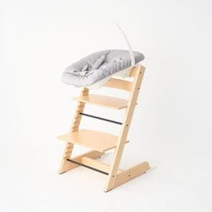 ストッケ/Stokke 　トリップ トラップ ナチュラルチェア本体＋ニューボーンセット２点セット 　赤ちゃんの目線で育児ができるアイテム