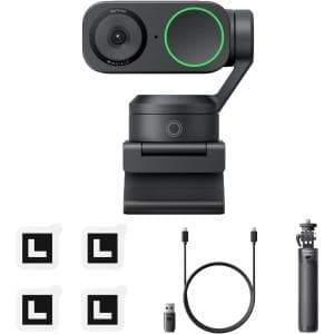 Insta360 Link 2 三脚キット付き 360度カメラ (ブラック)