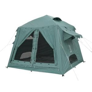 ディーオーディー/DOD OUCHI TENT おうちテント ブルーグレー T4-825-BL　おうち型のワンタッチテント