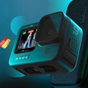 ゴープロ/Go Pro HERO9 BLACK 付属品多数 ライトモジュラー LED Micro SD 128GB
