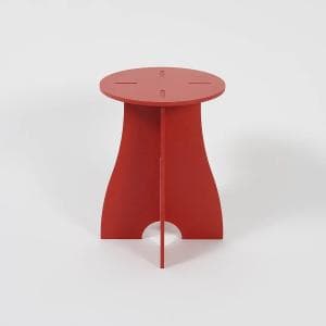COLORM 組立式スツール RED