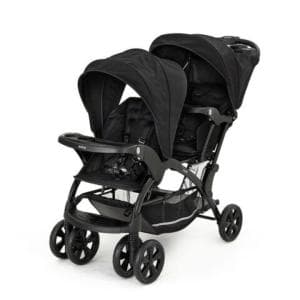 二人でゴーDX カトージ(KATOJI)_ブラック｜二人乗り/双子用ベビーカー