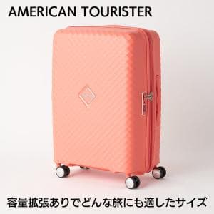 アメリカンツーリスター/AMERICAN TOURISTER SQUASEM スクアセム スピナー66 エキスパンダブル ブライトコーラル Mサイズ qj2-002【スーツケース】 summer