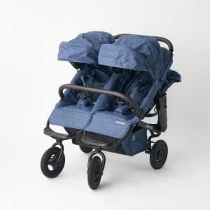 エアバギー/AIRBUGGY ココダブルEX フロムバース アースブルー ABFB50 (S02)　押し心地バツグンの二人乗りベビーカー