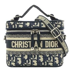 クリスチャン ディオール/Christian Dior DiorTravel ヴァニティ スモール オブリーク S5529VRIW　憧れのDiorシグネチャーが特徴のバニティバッグ