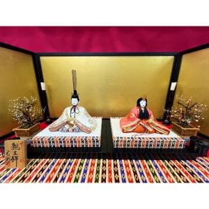 【雛人形】人間国宝 原米洲作-二人飾り