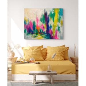 絵画　アート　インテリア絵画　油絵抽象画　建部弥希