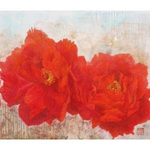 絵画　アート　日本画　「賀歌」　F10　源由紀子