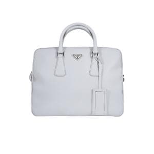 プラダ/PRADA サファイアーノ ブリーフケース ライトグレー 2VE368　シンプルで上品なプラダのメンズバッグ