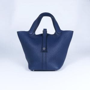 エルメス/HERMES ピコタンロック ディープブルー PMサイズ
