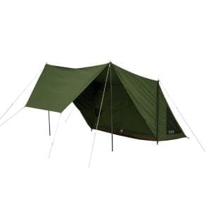 ディーオーディー/DOD PUP-LIKE TENT 3 パップフーテント3 カーキ T1-966-KH　シンプルな形状と4WAYの使い方