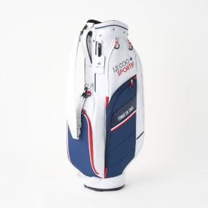 ルコック/le coq sportif GOLF ホワイト×ネイビー QQCVJJ02_23SS シンプルで使いやすいキャディバッグ
