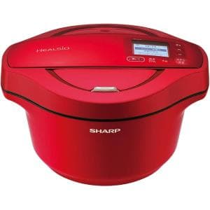 シャープ/SHARP ヘルシオホットクック レッド系 2.4Lタイプ KN-HW24E-R　食材と調味料を入れるだけでらくらく自動調理！