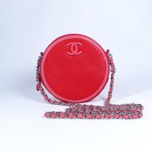シャネル/CHANEL マトラッセ ラウンドチェーンショルダーバッグ 27番台